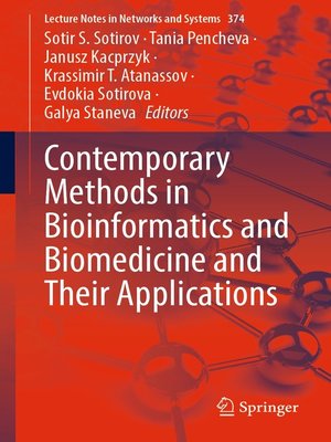 cover image of Contemporary Methods in Bioinformatics and Biomedicine and Their Applications